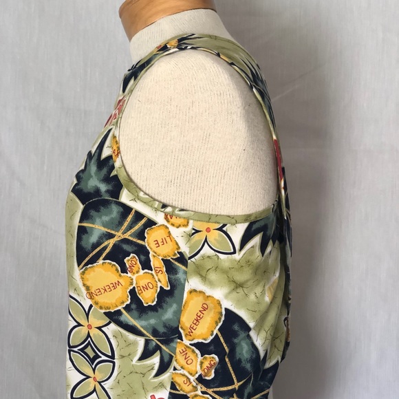 EUC Tommy Bahama XS Crop Top W/Crisscross… - Picture 2 of 7